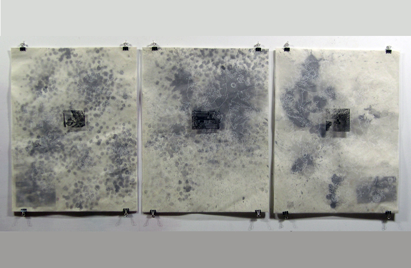 Fugitive - Mixed-Media Drawing as Projection Screen. Video Projection